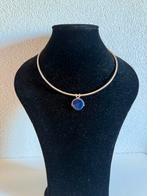 M171/Zilveren BODERNE SORENSEN Sodaliet Spang DENEMARKEN, Sieraden, Tassen en Uiterlijk, Kettingen, Gebruikt, Blauw, Ophalen of Verzenden