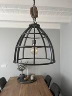 Industriële Hanglamp met Katrol, Huis en Inrichting, Lampen | Hanglampen, Ophalen, Zo goed als nieuw, Metaal, 50 tot 75 cm