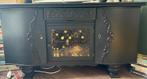 French Provincial Cabinet, dressoir zwart, kast, Ophalen, Gebruikt, 25 tot 50 cm, 100 tot 150 cm