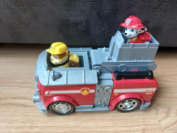 Paw Patrol 2-in-1 voertuig Marshall en Rubble, Kinderen en Baby's, Speelgoed | Speelgoedvoertuigen, Zo goed als nieuw, Ophalen of Verzenden