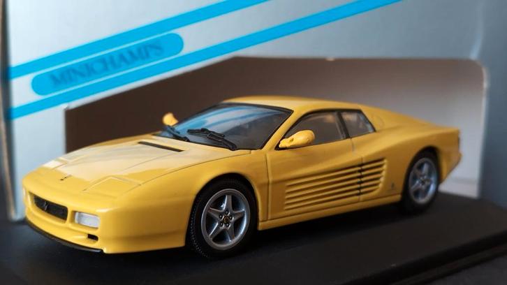 Ferrari 512 TR Testarossa 1:43 Minichamps Pol, Hobby en Vrije tijd, Modelauto's | 1:43, Zo goed als nieuw, Auto, Verzenden