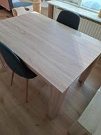 Eetkamertafel - Licht eiken, spaanplaat, Huis en Inrichting, Tafels | Eettafels, Ophalen, 100 tot 150 cm, Nieuw, 50 tot 100 cm
