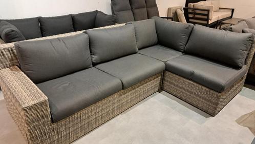 Robuuste wicker loungeset, Tuin en Terras, Tuinsets en Loungesets, Zo goed als nieuw, Loungeset, Wicker, 3 zitplaatsen, Bank, Ophalen