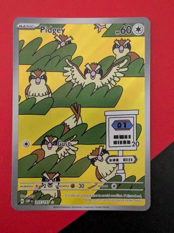 Pokémon kaart (Full Art) - Pidgey [Obsidian Flames] EN beschikbaar voor biedingen