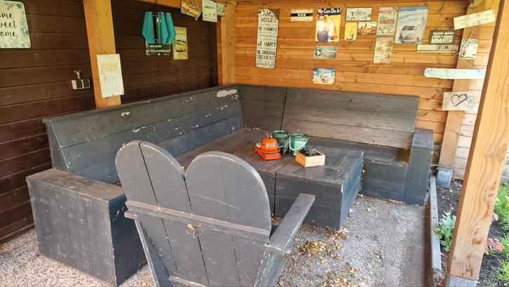 Steigerhouten Loungeset - Zware Kwaliteit, Tuin en Terras, Tuinstoelen, Ophalen