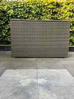 Kussenbox XXL grijs wicker voor tuinkussens, Ophalen, Gebruikt, Overige materialen, Overige typen