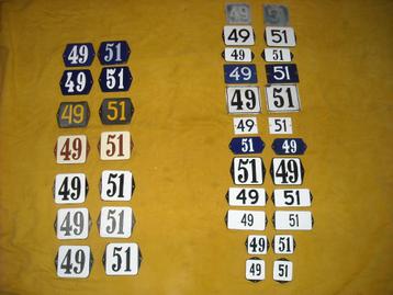 oud emaille 49 en 51 ook 50 52 53 54 55 56 57 58 59 60 61 62 beschikbaar voor biedingen
