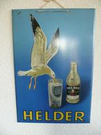 BLIKKEN RECLAME BORDJE"HELDER SPUIT WATER"UIT 1955, Ophalen of Verzenden, Gebruikt, Reclamebord