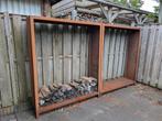 Forno houtopslag cortenstaal 150x40x180, Tuin en Terras, Ophalen, Zo goed als nieuw, Metaal