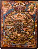 Thangka wheel of life tanks, Ophalen of Verzenden