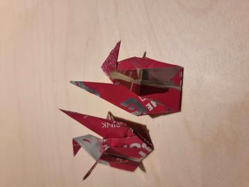 origami vogeltjes van gerecycelde Red Bull blikjes (summer e beschikbaar voor biedingen