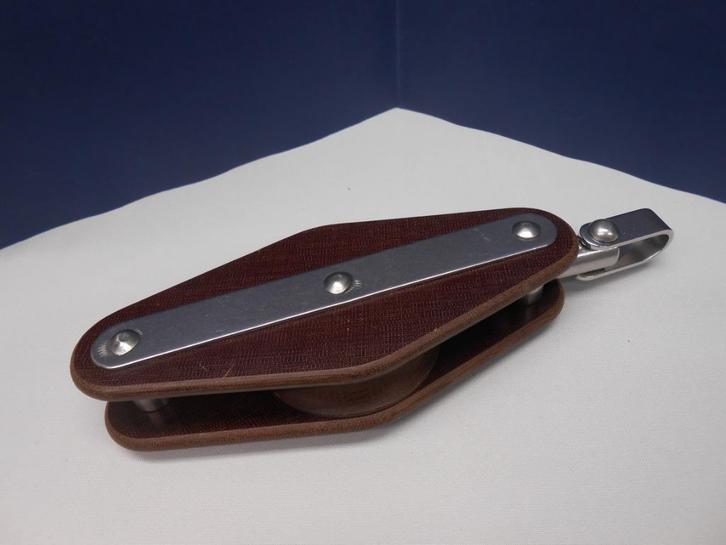 Tufnol Blok, Katrol enkelschijfs hondsvot draaiwartel 16 mm, Watersport en Boten, Accessoires en Onderhoud, Nieuw, Lijn of Blok