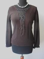 Blacky Dress - prachtige donkerbruine najaars trui - 40, Maat 38/40 (M), Blacky Dress, Bruin, Verzenden