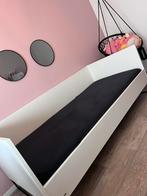 Kidsmill Intense II Bedbank Wit 90 incl. beddenbodem, Ophalen, 85 tot 100 cm, Zo goed als nieuw, Lattenbodem
