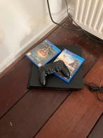 Playstation 4 met controller, stroomkabel en 2 games, Spelcomputers en Games, Spelcomputers | Sony PlayStation 4, Ophalen, Met 1 controller