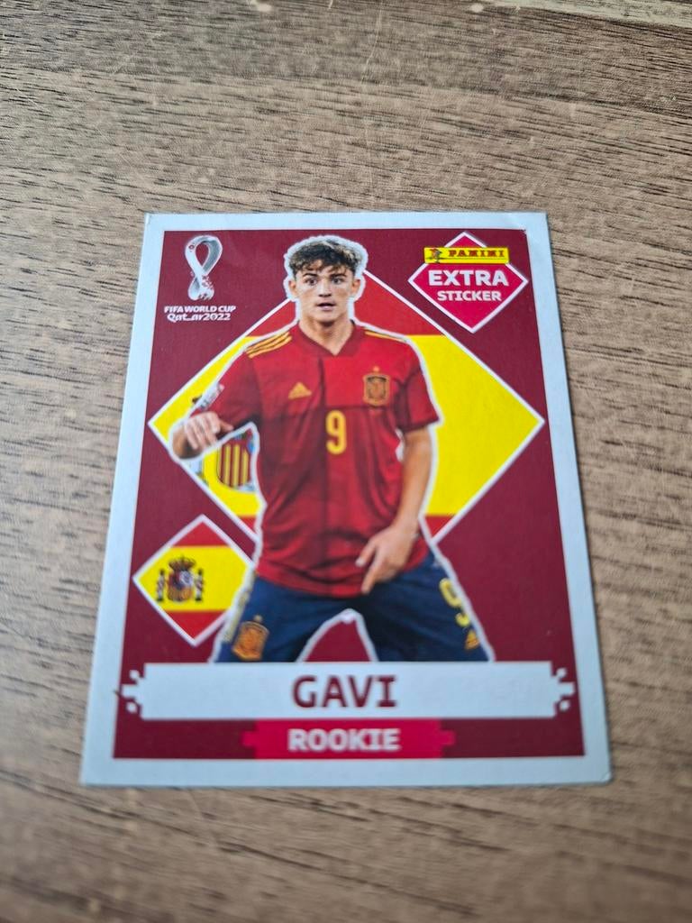 Panini, World Cup 2020, Gavi, Extra., Ophalen of Verzenden, Zo goed als nieuw, Sticker