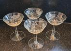 Vintage set likeur glaasjes, geslepen, Ophalen of Verzenden