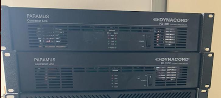 Dynacord PCL1225T 100V versterker 2x 250W, Audio, Tv en Foto, Versterkers en Receivers, Gebruikt, Overige systemen, 120 watt of meer