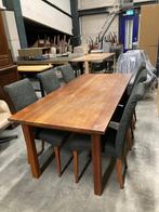 kersenhouten eettafel en 6 stoelen SAMEN€265 200 bij  90 cm, Huis en Inrichting, Tafels | Eettafels, 200 cm of meer, Zo goed als nieuw