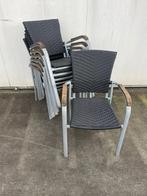 12 stuks nette horeca terras stoelen stapelbaar, Ophalen, Zo goed als nieuw, Vijf, Zes of meer stoelen, Riet of Rotan