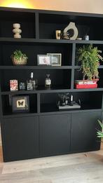Goossens Barcelona Buffetkast zwart - kast in nieuwstaat!, Huis en Inrichting, Ophalen, 200 cm of meer, Eikenhout, Zo goed als nieuw
