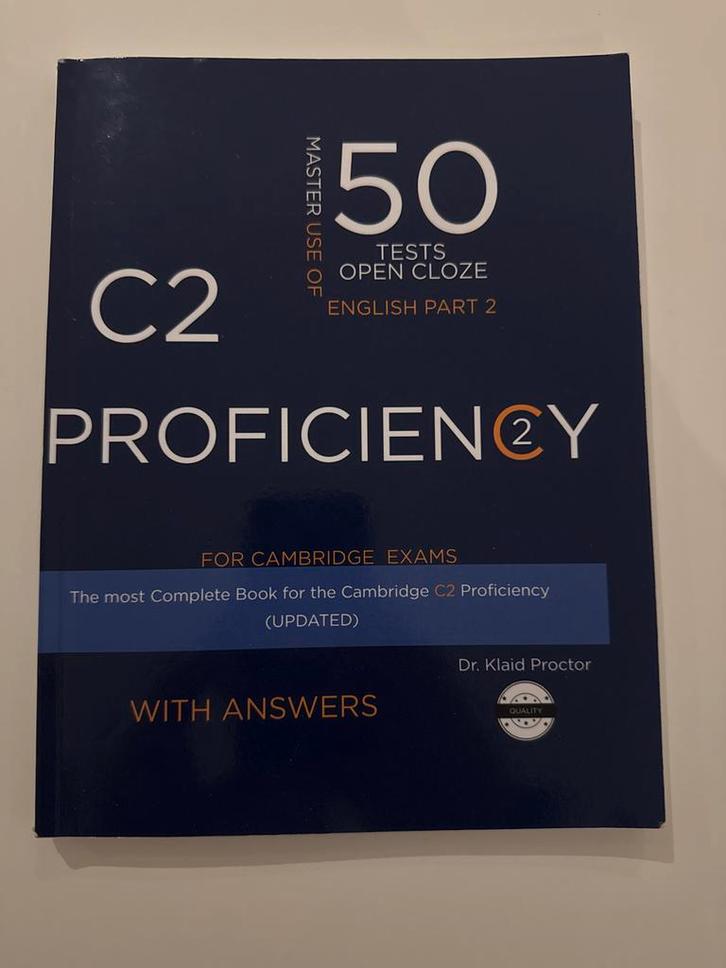 C2 Proficiency Oefenboek - Cambridge Engels, Boeken, Studieboeken en Cursussen, Zo goed als nieuw, Overige niveaus, Alpha, Ophalen of Verzenden