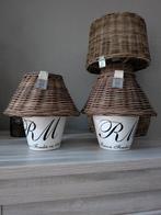 Riviera Maison rattan waxinelampen, Huis en Inrichting, Ophalen of Verzenden, Zo goed als nieuw