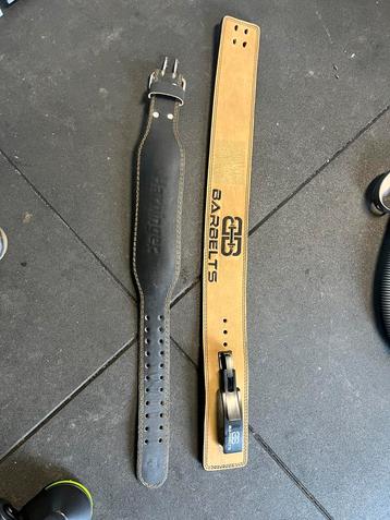2 st. Powerbelt/ barbelts lever belt te koop beschikbaar voor biedingen