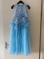 Prinsessen jurk/ bruidsmeisje blauw maat 140, Ophalen, Gebruikt, Meisje, Jurk of Rok