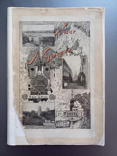 Antieke  Gids met plattegrond van Nijmegen 1896, Verzamelen, Ansichtkaarten | Nederland, Gelopen, Gelderland, Voor 1920, Ophalen of Verzenden