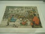 vel papier met tekening van anton pieck er op, Ophalen of Verzenden, Zo goed als nieuw, Overige onderwerpen, Prent