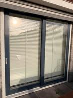 Houten schuifpui met HR++ glas, Gebruikt, Ophalen of Verzenden, 150 tot 225 cm, Inclusief glas