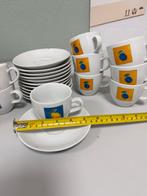 Vintage 12-delige kop & schotel kleurrijk retro fruitdesign, Ophalen of Verzenden