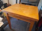 Superhandige en mooie eikenhouten tafel, Huis en Inrichting, Tafels | Eettafels, Gebruikt, 50 tot 100 cm, Vier personen, Eikenhout