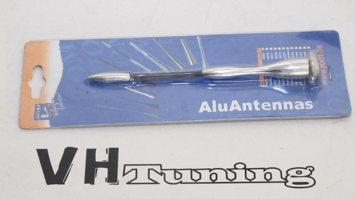 JOM 20597 sport antenne mat chroom M4/M5/M6 16CM, Auto diversen, Tuning en Styling, Ophalen of Verzenden