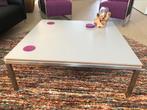 moderne rvs metaform S16 salontafel met hpl blad, Huis en Inrichting, Tafels | Salontafels, Ophalen, Gebruikt, 100 tot 150 cm