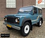 Land Rover Defender 90 BELASTINGVRIJ! 1986 LHD!, Auto's, Zwart, 4 cilinders, Blauw, Leder