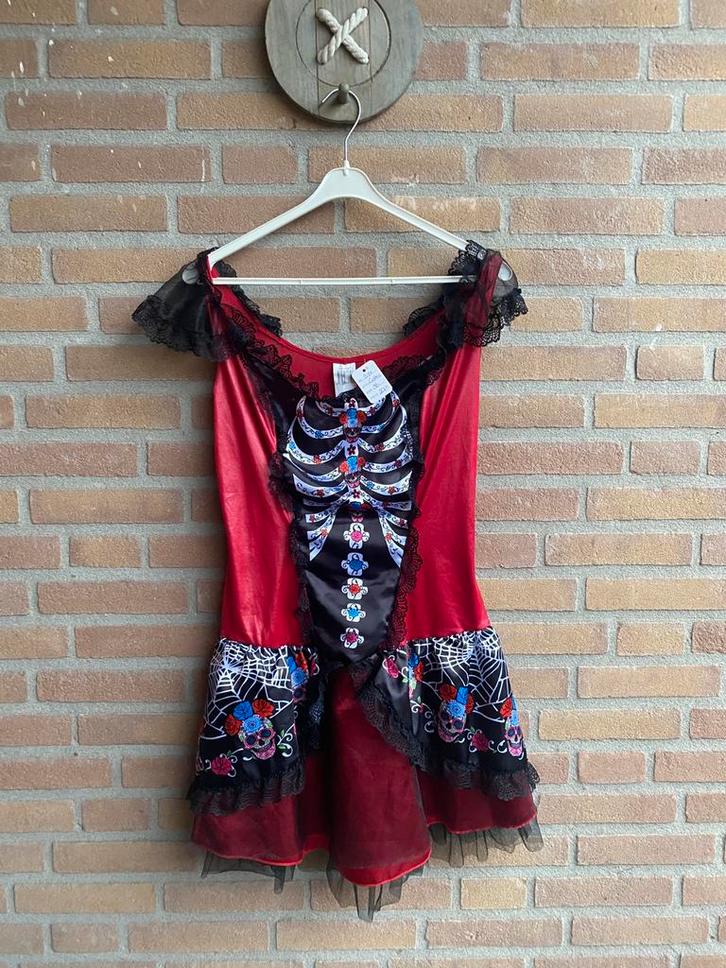 Carnaval gothic jurk, Kleding | Dames, Carnavalskleding en Feestkleding, Nieuw, Kleding, Carnaval, Maat 36 (S), Ophalen of Verzenden