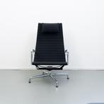2x Vitra Eames EA 124 + 125 Set Zwart Hopsak - Chroom, Ophalen of Verzenden, Zo goed als nieuw, Metaal, 50 tot 75 cm