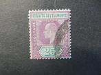 A06083: Straits Settlements EVII 25 c MCA, Postzegels en Munten, Postzegels | Azië, Ophalen of Verzenden, Oost-Azië