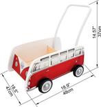 Loopauto VW Bus - Rood/Wit, Ophalen, Zo goed als nieuw, Auto, Met wieltjes