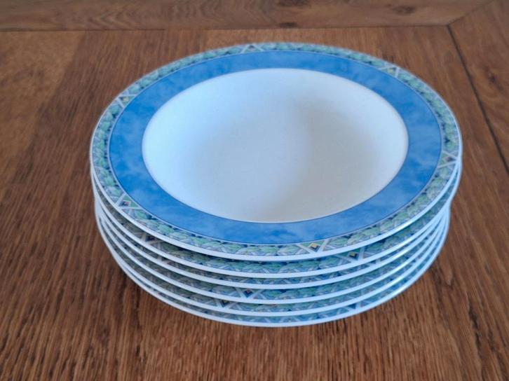 Arzberg Diepe Borden AH Servies (6 stuks), Huis en Inrichting, Keuken | Servies, Gebruikt, Bord(en), Effen, Porselein, Ophalen of Verzenden