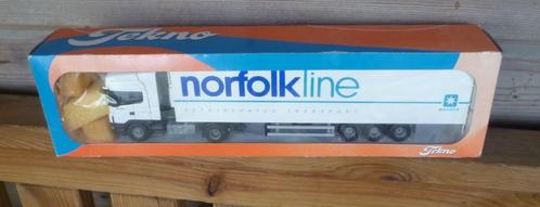 Tekno vrachtauto NORFOLK LINE 1:43 nw in doos, Hobby en Vrije tijd, Modelauto's | 1:43, Zo goed als nieuw, Bus of Vrachtwagen