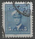 Canada 1943-1948 - Yvert 211 - Koning George VI (ST), Postzegels en Munten, Verzenden, Gestempeld, Noord-Amerika