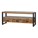 Mango tv meubel Britt type Malom, Huis en Inrichting, Ophalen, 100 tot 150 cm, Nieuw, Mango hout