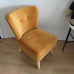 Leen Bakker Halmstad Fauteuil - Okergeel, Huis en Inrichting, Fauteuils, Ophalen, Minder dan 75 cm, Zo goed als nieuw, Stof
