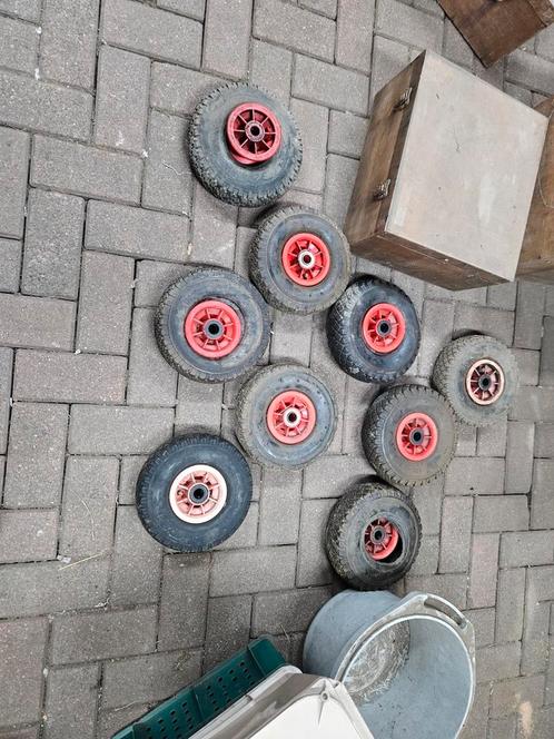 Te koop steekwagen/bolderwagen wielen., Tuin en Terras, Kruiwagens, Gebruikt, Ophalen of Verzenden