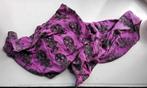 Vintage sjaal met doodskoppen - skull - skulls - paars, Ophalen of Verzenden, Gedragen, Maat 46/48 (XL) of groter, Sjaal