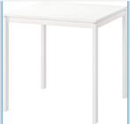 IKEA MELLTORP Tafel - 75x75 cm - Wit, Huis en Inrichting, Tafels | Eettafels, Kunststof, Vierkant, Tot twee personen, Zo goed als nieuw