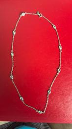 925 sterling zilver ketting met strass FBM 43,2 cm, Sieraden, Tassen en Uiterlijk, Kettingen, Ophalen of Verzenden, Zo goed als nieuw